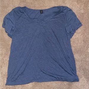 Shein Short Sleeve Blue Shirt